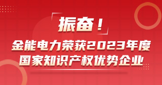 振奮！金能電力榮獲2023年度國家知識產權優(yōu)勢企業(yè)